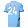 Maillot de Supporter Manchester City Gvardiol 24 Domicile 2024-25 Pour Enfant